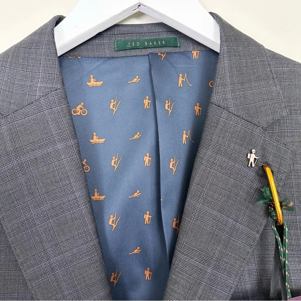 Ted Baker London Endurance Fencett Tall Check Nested Suit Set Matching